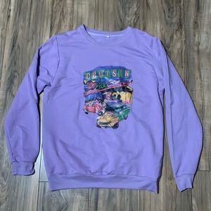 Purple long sleeve thin car shirt